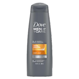 Dove Men+Care Thick and Strong Fortifying 2in1 Shampoo and Conditioner 12 FL OZ - Pack of 2