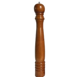 Wood Pepper Mill Hotel Salt Pepper Mill Large 20" Super Big Oak Wooden Salt and Pepper Stainless Steel Core Manual Pepper Grinder- Brown