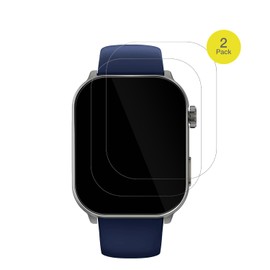 dipos FLEX 2 x Protective Film Clear Suitable for Gard Pro Health Smartwatch 3 48 mm, 100% Display Cover, Anti-Shock, Fingerprint Compatible, Case-Friendly, Full Cover Screen Protector Film