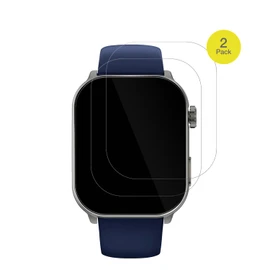 dipos FLEX 2 x Protective Film Clear Suitable for Gard Pro Health Smartwatch 3 48 mm, 100% Display Cover, Anti-Shock, Fingerprint Compatible, Case-Friendly, Full Cover Screen Protector Film