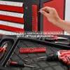 EMENTOL 1/4" Magnetic Bits Holder - Red, 43PCS Hole, Bit