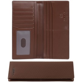 VISOUL Genuine Leather Wallet | Genuine Vintage Leather - XXL Long Wallet - Credit Card Holder | Women - Men's Wallet - RFID Protection Wallet Wallet, Brown+229 Brown, Vintage