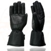 Milwaukee Leather SH230 Men's Black Leather Warm Lining Gauntlet Motorcycle