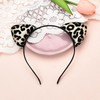 Leopard Print Ears Headband for Girls Cheetah Ears Headbands for