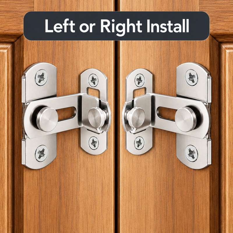 Stainless Steel Door Latch Bolt – 3-Inch Sliding Door Lock
