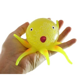 Curious Minds Busy Bags Gel Octopus Stress Ball - Squishy Toy - Sensory Fidget (Yellow)