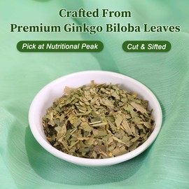 FullChea - Ginkgo Biloba Tea Bags, 36 Teabags - Premium Dried Ginkgo Biloba Leaves - Non-GMO - Caffeine-free - Support Memory & Focus