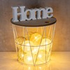 Metal Basket Height 22 cm White Metal Storage Basket Table