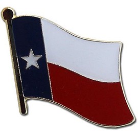 Wholesale Pack of 12 State of Texas Flag Bike Hat Cap lapel Pin