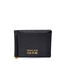 VERSACE JEANS COUTURE Black/Gold Small Classic Bi-Fold Wallet