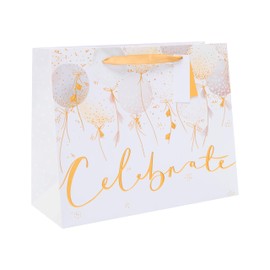 UK Greetings Large Gift Bag for Him/Her/Friend - For Birthdays, Thank You & Other Events - Celebrate Balloons Design