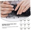 FOMIYES 30pcs Elegant Crown Rhinestone Nail Art Charms Alloy Manicure
