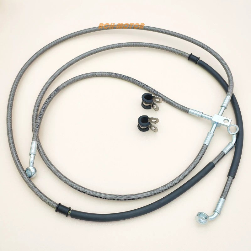 R&C Front Braided Brake Hose Line for Can-Am Renegade 850