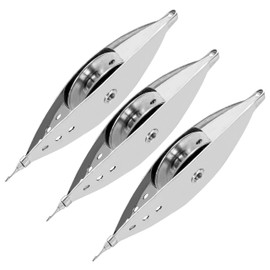 3Pcs Silver Metal Tatting Shuttle Kit for Beginners with Bobbin Supplies, Premium Iron Needle Shuttles for Household Knitting, Sewing Accessories, and Vintage Lace Making Craft Projects