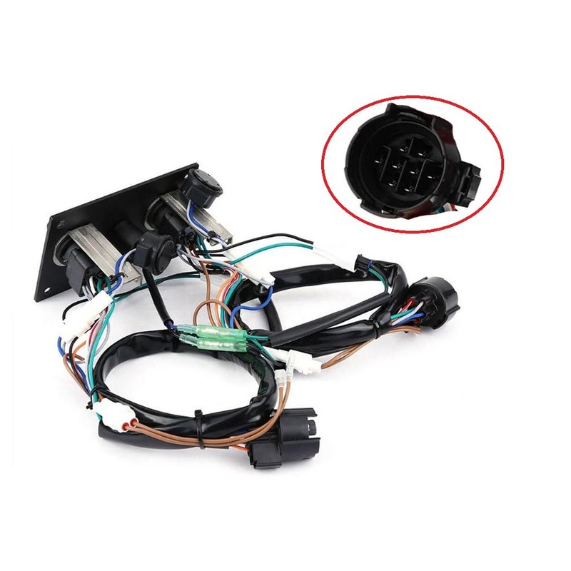 Dual Twin Engine Ignition Key Switch Panel Replacement for Suzuki