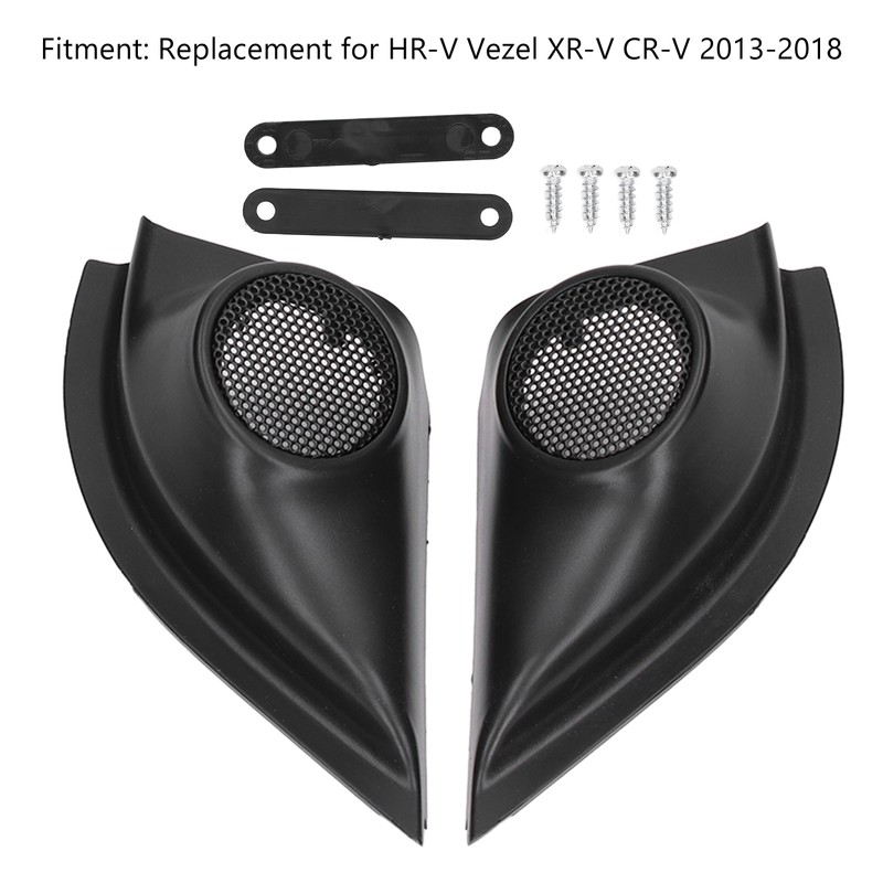 2pcs Door Pillar Tweeter Cover Trim Car Adaptations Replacement for