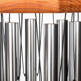 In Loving Memory 35-inch Windchime, Silver w/The Lord is My Shepherd…