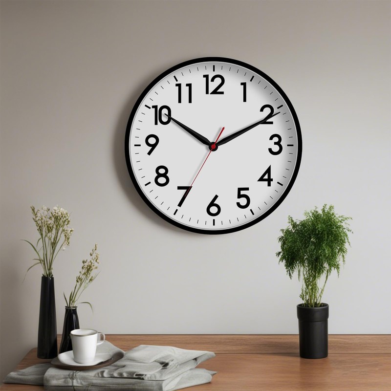 AKCISOT 16 Inch Wall Clock Large Silent Non-Ticking Wall Clocks