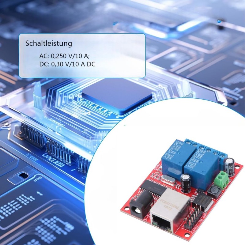 2 Channel Relay Module, DC5V-24V LAN Ethernet Relay Board Controller