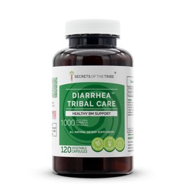 Secrets of the Tribe - Diarrhea Tribal Care, Healthy BM Support, Herbal Supplement Blend (120 Capsules)