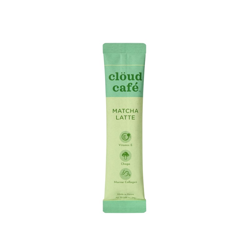 Clöud Café Collagen Infused Matcha Latte Instant Tea Powder -