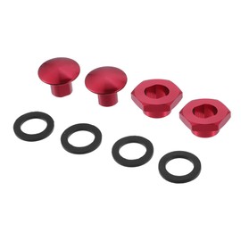 ACROPIX Rear Window Windshield Glass Strut Pillar Hardware Kit Fit for Honda Civic 3Dr Hatchback - Pack of 8 Red