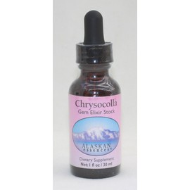 Alaskan Essences Chrysocolla Gem Elixir 1 oz Size