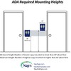 ADA Compliant Exit Sign with Braille (6" x 3" Sapphire