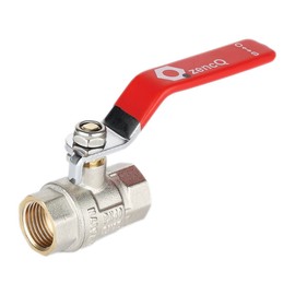 zencQ Ball Valve 1 Inch FF Lever Handle, PN40 Bars Ball Valve Made of Brass with Lever for Industrial, Water Pumps, Tanks, Commercial, Household, Rain Butt with Both Internal Threads (1 Inch)