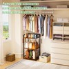 Purse Organizer with Side Hooks and Baskets for Purse Storage,