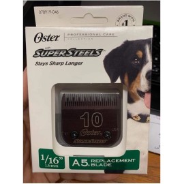 Oster Made in USA New Oster Super Steels A5 Clipper Replacement Blades, #10  1/16"