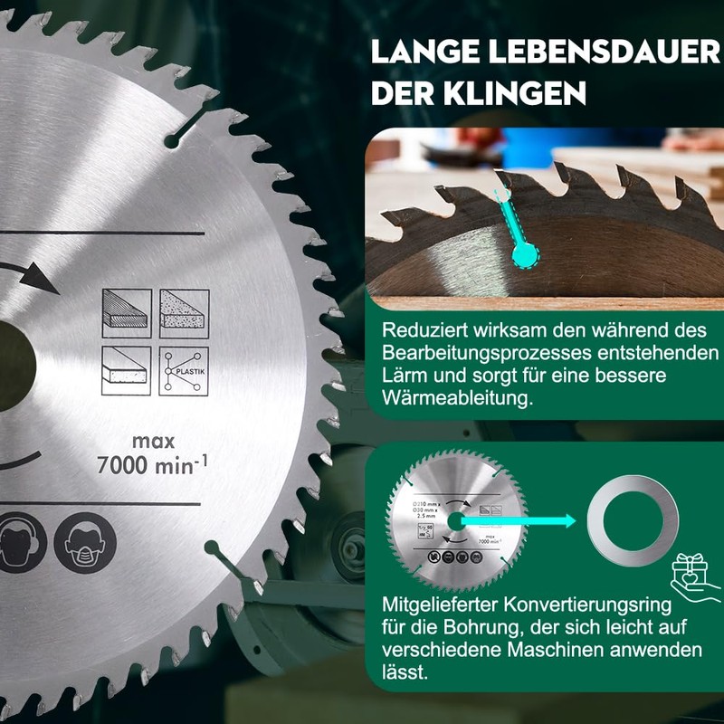 BALUGAEA Circular Saw Blade 210 x 30 mm Carbide Saw