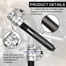 Prokomon Heavy Duty Coil Spring Compressor Tool; 3 Pieces Macpherson Strut Spring Compressor Tool with Jaws and Holder; Max Load 2645 Pounds