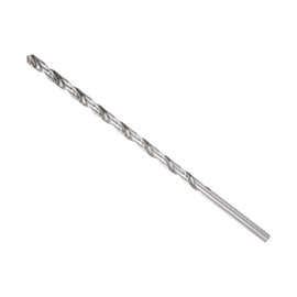 QUARKZMAN Spiral Drill Bit HSS Straight Shank for Drilling 10 mm x 300 mm Silver Tone