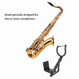 Ejoyous Saxophone Stand, Alto Tenor Saxophone Stand Adjustable Sax Stand Wall Mount Saxophone Holder Clarinet Holder, For Home Saxophone Studio Saxophone Accessories
