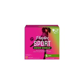 Playtex Sport Odor Shield Tampon, Super Absorbency 32 count Unscented