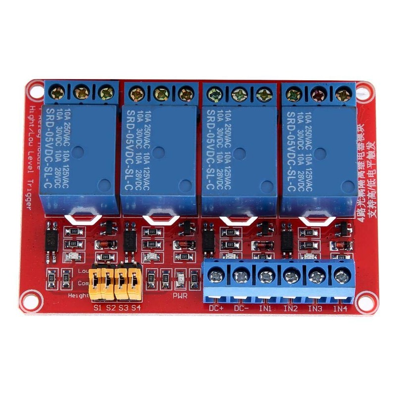 Relay Board, Keenso Relay Module 4 Channel with Optocoupler Low