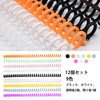 EUSTACE 12 Pcs 30 Holes Loose Leaf Ring Loose Leaf