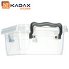 KADAX Storage Box with Lid, Robust Plastic Container, Lunch Box,