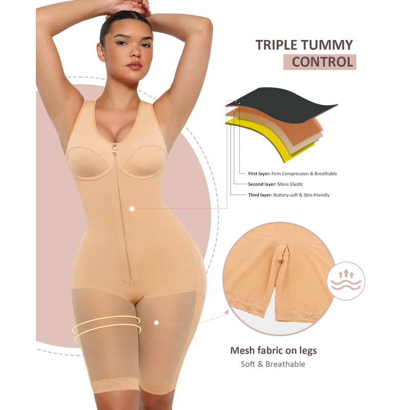 FeelinGirl Shapewear for Women Tummy Control Body Shaper Butt Lifter