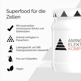 YPSI Amino Electrolyte Complex - Amino Acids Electrolyte Powder Vegan - Blood Orange Flavour - 416 g