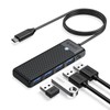 USB Hub, ORICO 4 Ports USB Hub 3.0 USB Adapter,