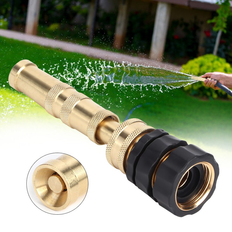 Brass Adjustable Hose Nozzle Water Hose Nozzles for Garden Sprayer