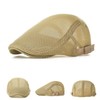 LOKIDVE 2 Pack Men's Mesh Newsboy Ivy Hat Breathable Summer