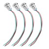 4 Sets PreWired Round LEDs Waterproof Metal 2Color Indicator Common