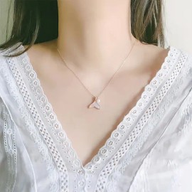 Collar Colar De Ballena Sirena Con Perla Chapado En Oro De 18k Dije Colgante Marino Mar Playa Para Mujeres Regalo Dama Pez