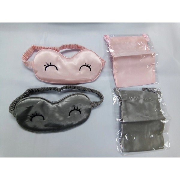 Sleep Mask Soft Satin 2 Pack