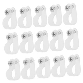 Operitacx 1Set Cable Clips for Outdoor String Lights Stainless Steel Screws Included Wire Management Clips for Electric Wires Secure Fastening Easy Installation for Neat Setup