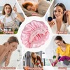 Adjustable Satin Sleep Bonnet with Elastic Band for Women, Silk