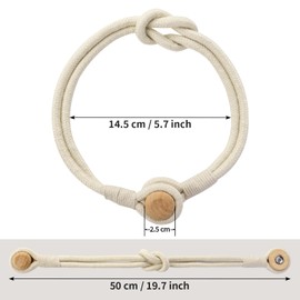 2 Pack Magnetic Curtain Tiebacks, Modern Simple Style Drape Tie Backs for Home & Office Window Drapery